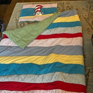 TWIN sized Cat in the Hat bedding set